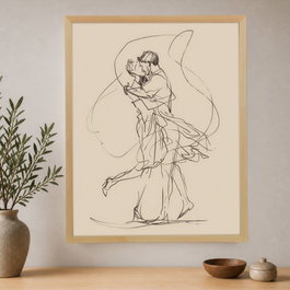 Wallity Pintura Decorativa en Lienzo Enmarcada 80 x 80 cm Multicolor